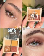 نمونه آرایش با پالت سایه ۴ رنگ S.F.R Color