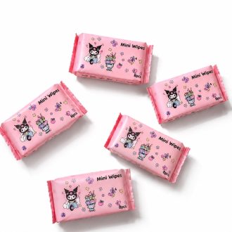 نمای بسته‌بندی دستمال مرطوب جیبی Mini Wipes