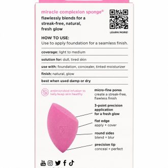 روش استفاده پد آرایشی Real Techniques Miracle Complexion Sponge