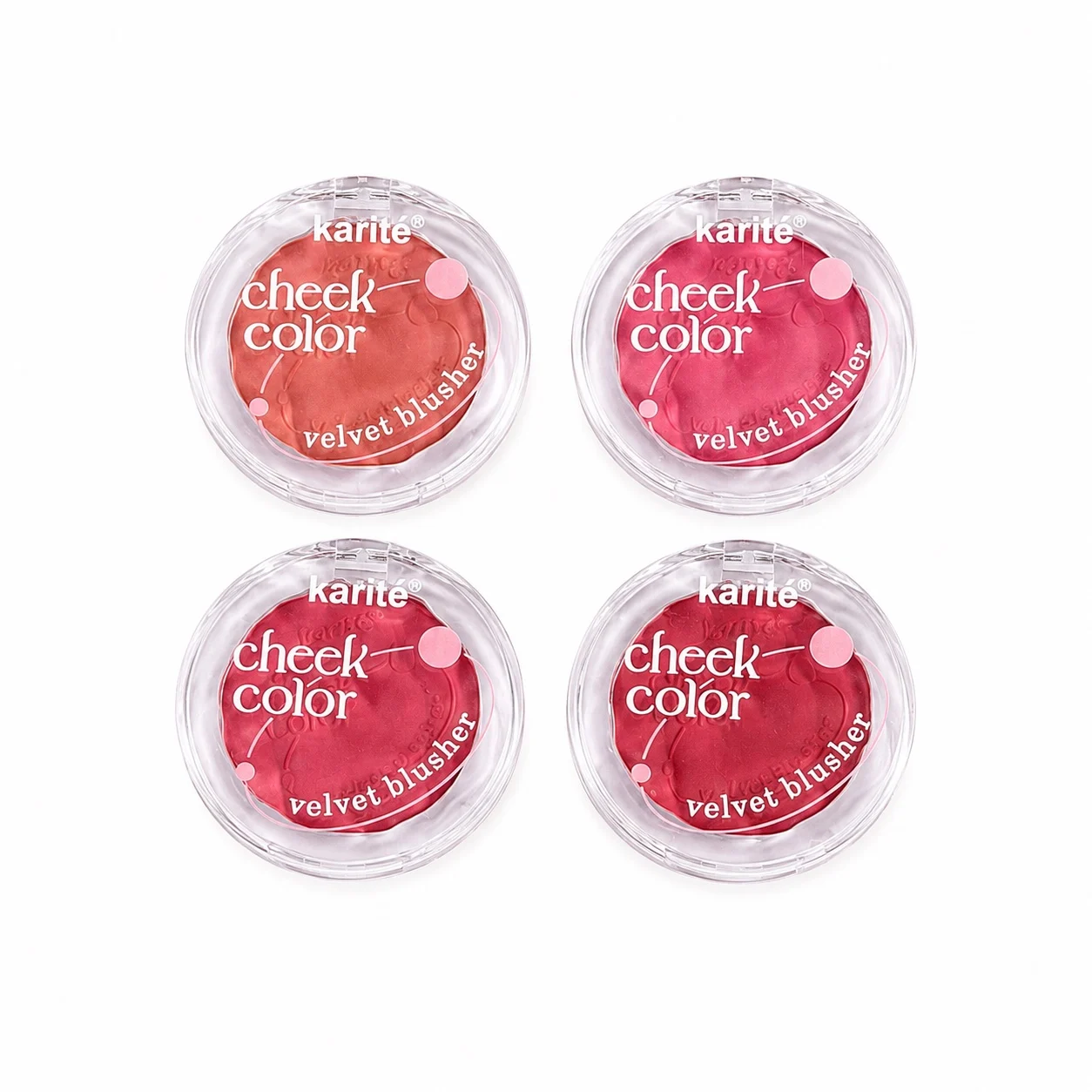 F16FA494-2A00-4C0D-9D48-C6D12B590CA4-c761cb96 رژگونه مخملی کاریته Karité Cheek Color Velvet Blusher چهار رنگ