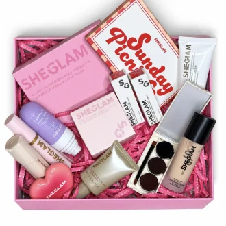 باکس آرایشی شیگلم SHEGLAM 15 تکه شامل محصولات صورت چشم و لب