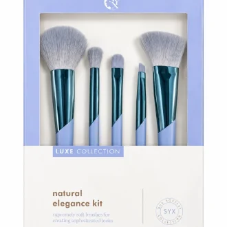 ست براش آرایشی ۵ عددی SYX Luxe Collection رنگ آبی آسمانی