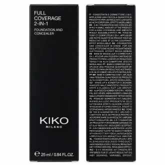 بسته بندی کرم پودر و کانسیلر کیکو Full Coverage 2-in-1